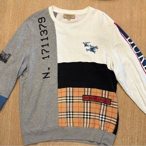 Burberry Multicolor Patchwork Sweater (SS18 Documents Enclosed)